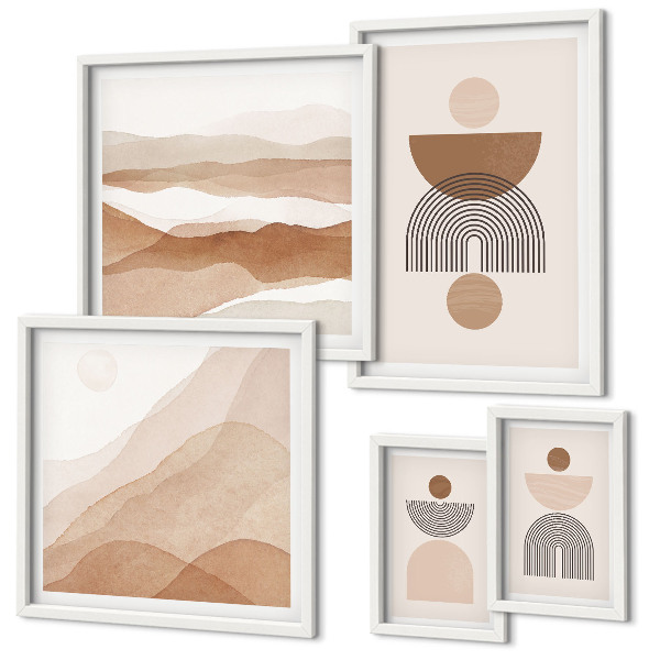Gallery wall Abstracte aardcomposities