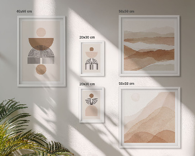 Gallery wall Abstracte aardcomposities