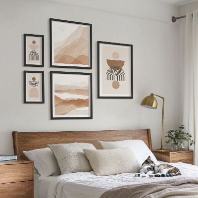 Gallery wall Abstracte aardcomposities