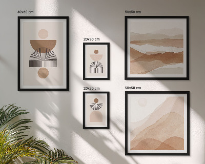 Gallery wall Abstracte aardcomposities