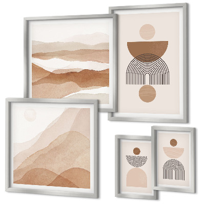 Gallery wall Abstracte aardcomposities