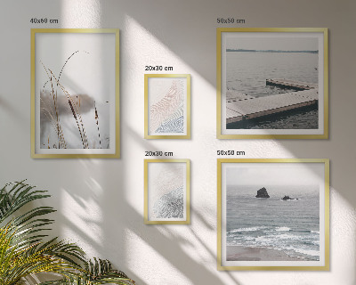 Moderne schilderijen set Minimalistische zeegezichten