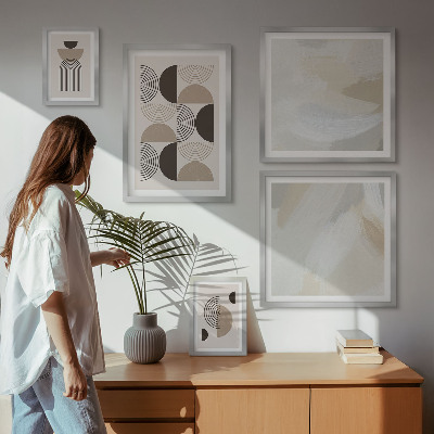 Gallery wall Abstracte vormen geometrie
