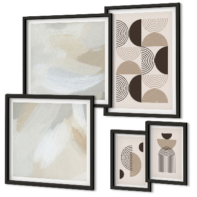 Gallery wall Abstracte vormen geometrie