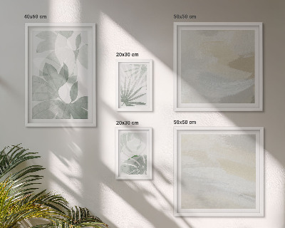 Gallery wall Grijze en witte plantmotieven