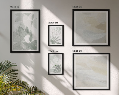 Gallery wall Grijze en witte plantmotieven