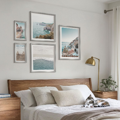 Wanddecoratie compositie Landschappen van een kustplaats