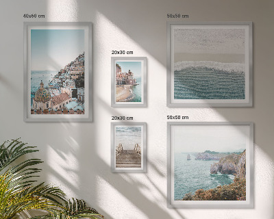 Wanddecoratie compositie Landschappen van een kustplaats