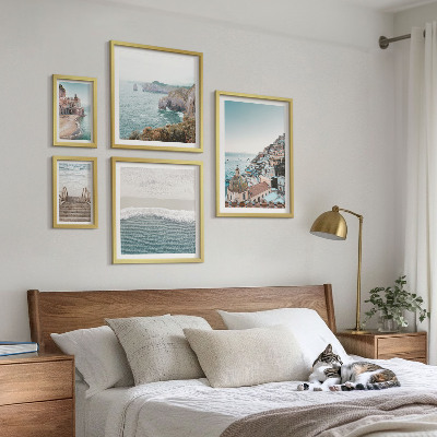 Wanddecoratie compositie Landschappen van een kustplaats