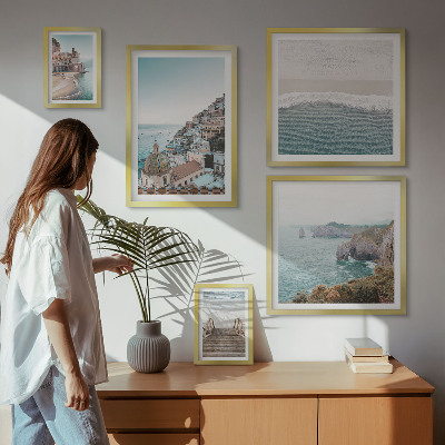 Wanddecoratie compositie Landschappen van een kustplaats