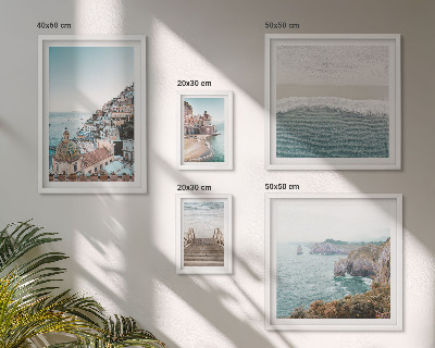 Wanddecoratie compositie Landschappen van een kustplaats