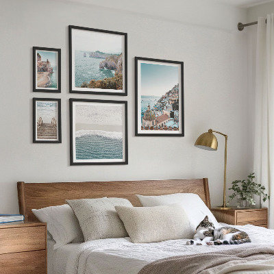 Wanddecoratie compositie Landschappen van een kustplaats