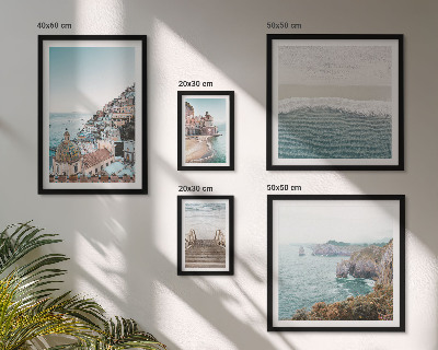 Wanddecoratie compositie Landschappen van een kustplaats