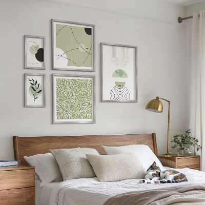 Gallery wall Abstracte plantvormen