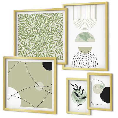 Gallery wall Abstracte plantvormen