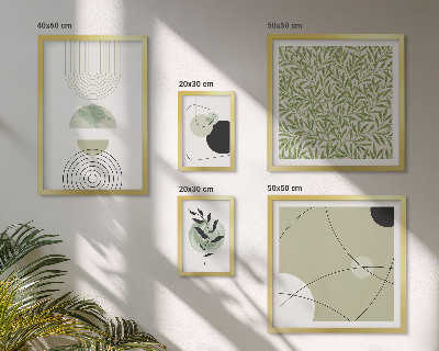 Gallery wall Abstracte plantvormen