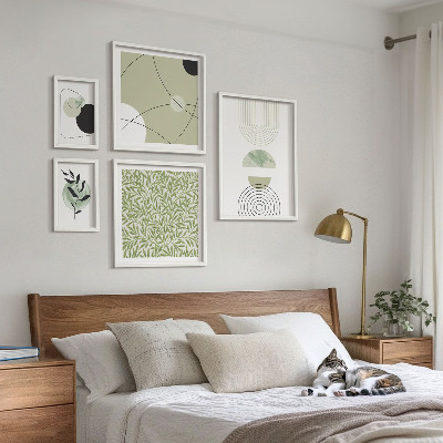 Gallery wall Abstracte plantvormen