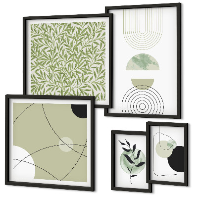 Gallery wall Abstracte plantvormen