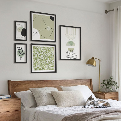 Gallery wall Abstracte plantvormen