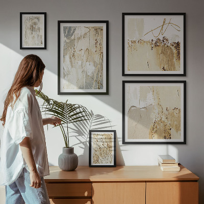 Gallery wall Abstracte minimalistische composities
