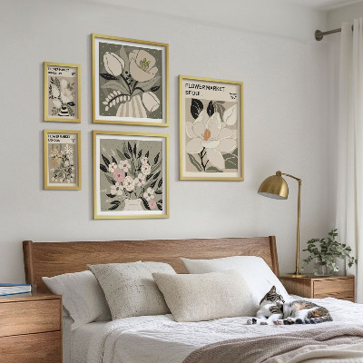 Gallery wall Bloemenpatronen uit Londen en Seoul