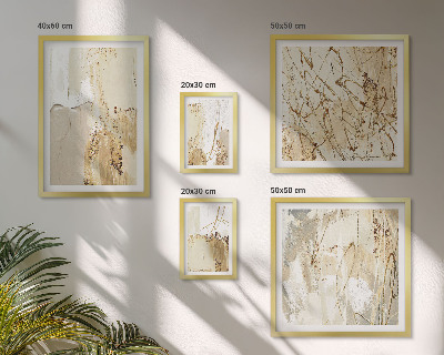 Wanddecoratie compositie Abstracte moderne texturen