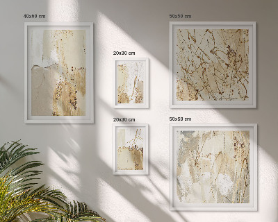 Wanddecoratie compositie Abstracte moderne texturen