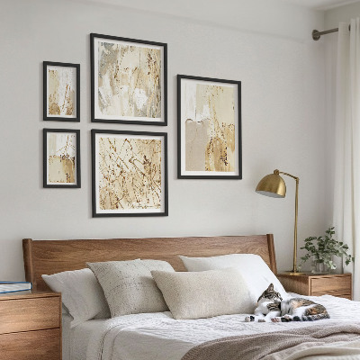 Wanddecoratie compositie Abstracte moderne texturen