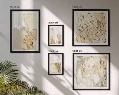Wanddecoratie compositie Abstracte moderne texturen