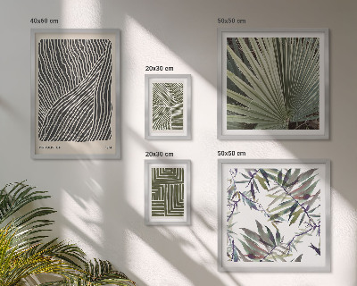 Moderne schilderijen set Minimalistische plantenpatronen