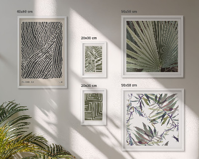 Moderne schilderijen set Minimalistische plantenpatronen