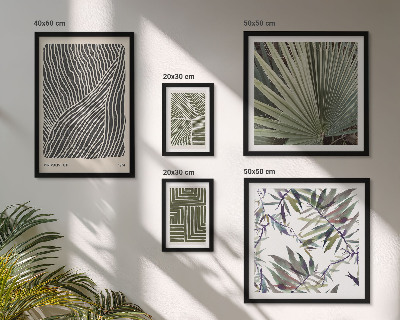 Moderne schilderijen set Minimalistische plantenpatronen