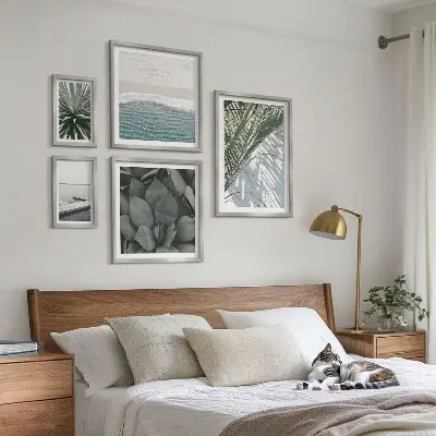 Gallery wall Tropische planten in de zee