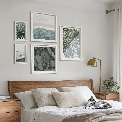 Gallery wall Tropische planten in de zee