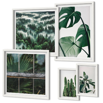 Wanddecoratie compositie Planteninspiratie uit de tropen