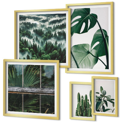 Wanddecoratie compositie Planteninspiratie uit de tropen