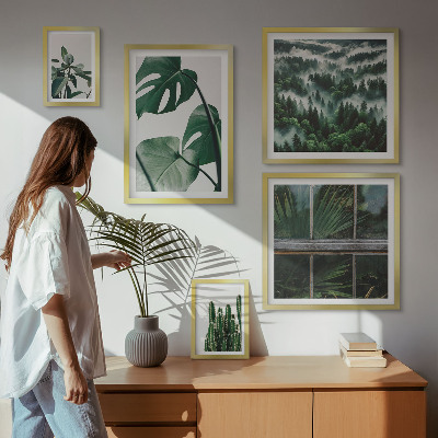 Wanddecoratie compositie Planteninspiratie uit de tropen