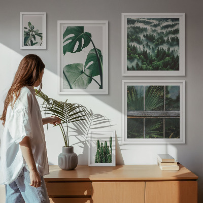 Wanddecoratie compositie Planteninspiratie uit de tropen