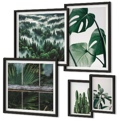 Wanddecoratie compositie Planteninspiratie uit de tropen