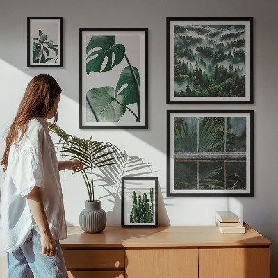 Wanddecoratie compositie Planteninspiratie uit de tropen