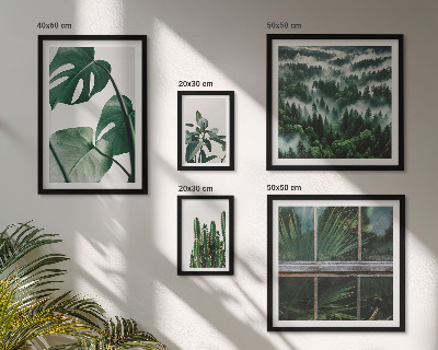 Wanddecoratie compositie Planteninspiratie uit de tropen