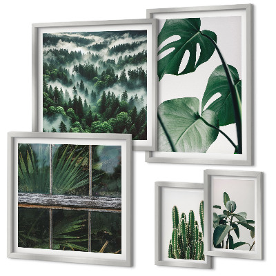 Wanddecoratie compositie Planteninspiratie uit de tropen