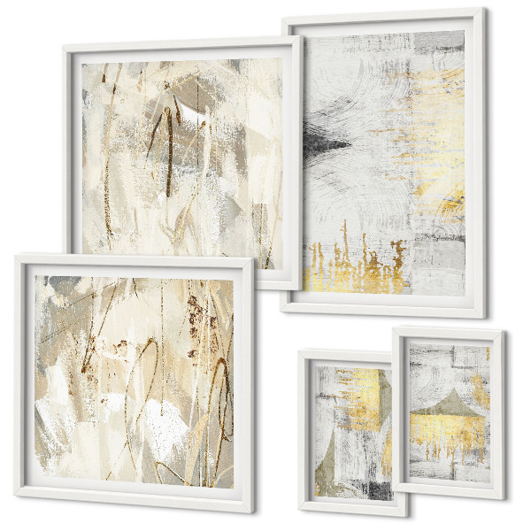 Gallery wall Stijlvolle abstracte patronen