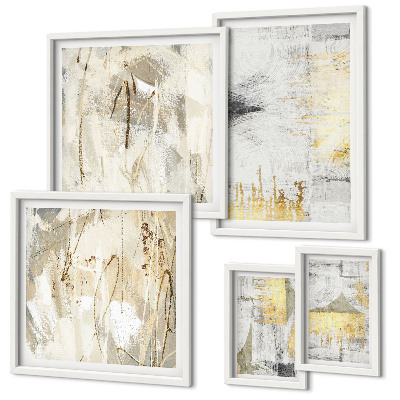 Gallery wall Stijlvolle abstracte patronen