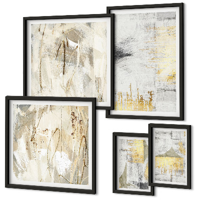 Gallery wall Stijlvolle abstracte patronen