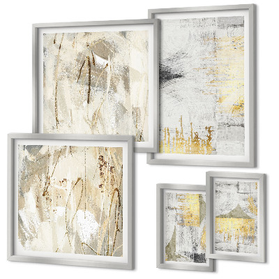Gallery wall Stijlvolle abstracte patronen