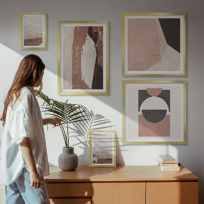 Wanddecoratie compositie Abstracte aardcomposities