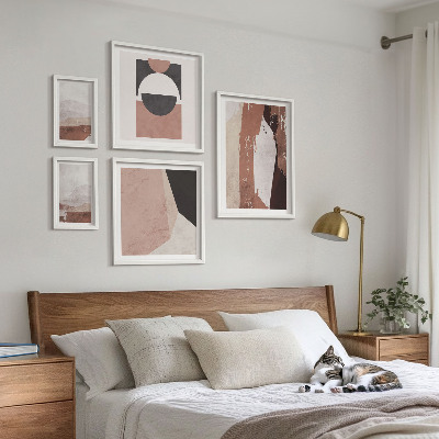 Wanddecoratie compositie Abstracte aardcomposities