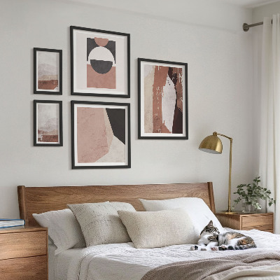 Wanddecoratie compositie Abstracte aardcomposities