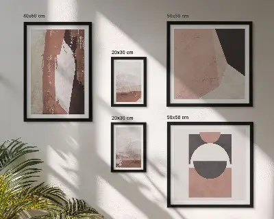Abstracte aardcomposities wanddecoratie compositie